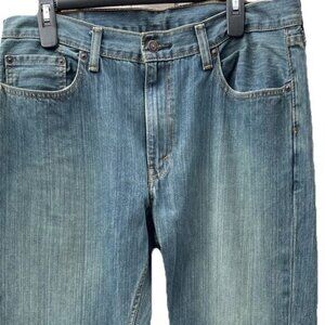 Levis Jeans Mens 36x30 Blue Denim 559 Medium Wash Relaxed Straight Pants Jeans